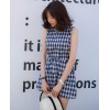 TE3028YZS Preppy style vintage checks cute slim waist dress