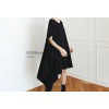 TE3032YZS Korean fashion irregular dissymmetry trendy loose t-shirt