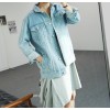 TE3032YZS Korean fashion irregular dissymmetry trendy loose t-shirt