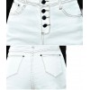 TE5029DDFS Hot sale four buttons slim roll off denim shorts