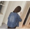 TE5075DDFS New style denim three quarter sleeve slim short coat