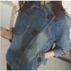 TE5075DDFS New style denim three quarter sleeve slim short coat