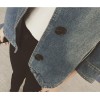 TE5075DDFS New style denim three quarter sleeve slim short coat