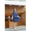 TE6400YZS Korean fashion sweet dot short sleeve dress