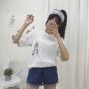 TE7595SSCL Hongkong fashion portrait print short sleeve t-shirt