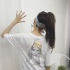 TE7595SSCL Hongkong fashion portrait print short sleeve t-shirt