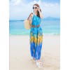 TE8655MSJ Bohemia gradient print chiffon beach dress