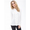 TE8712HRCL Europe fashion lotus leaf stand collar chiffon shirt