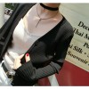 TE8921HMFS Korean fashion pure color simple round neck knitting joker vest