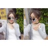 TE8921HMFS Korean fashion pure color simple round neck knitting joker vest