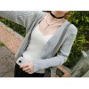 TE8921HMFS Korean fashion pure color simple round neck knitting joker vest