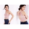 TE8938HRCL Europe fashion one shoulder short tops