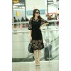 TE9027AYY Europe fashion loose hollow out lace two pieces dress