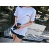 TE907HHC Loose slim pure color slub cotton t-shirt