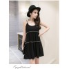 TE9272WMSS Summer new fashion chains halter a line bouffant dress