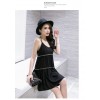 TE9272WMSS Summer new fashion chains halter a line bouffant dress