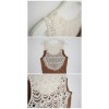 TE9934WJYS Lace back hollow out vest dress