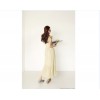 TE9788WJYS Korean style drape slim long dress