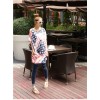 TE9862AYY Korean fashion union jack print loose t-shirt