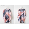 TE9862AYY Korean fashion union jack print loose t-shirt