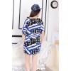 TE9862AYY Korean fashion union jack print loose t-shirt