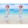 TE9864MSJ Bohemia sleeveless flouncing slim beach maxi dress