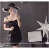 TE9895YBF Thailand trendy brand mesh flat shoulder slim dress