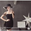 TE9895YBF Thailand trendy brand mesh flat shoulder slim dress