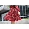 TE9021AYY Japanese Fashion Street Snap Slim Waist Dress