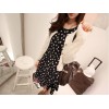 TE9021AYY Japanese Fashion Street Snap Slim Waist Dress