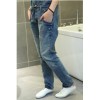 TE8007MNH Good-looking Thin Denim suspender trousers