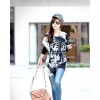 TE5799HJFS Tiger Head Printing Loose Large Size T-shirt