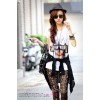 TE86031JYS New Style Korean Fashion Printing Casual T-shirt