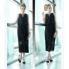 TE68056YWQS Korean Fashion Vest Chiffon Maxi Dress