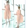 TE68056YWQS Korean Fashion Vest Chiffon Maxi Dress