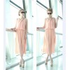 TE68056YWQS Korean Fashion Vest Chiffon Maxi Dress