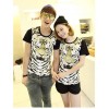 TE5012ASY Japanese Fashion Tiger Head Printing Couple T-shirt (for boy)