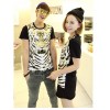 TE5012ASY Japanese Fashion Tiger Head Printing Couple T-shirt (for boy)