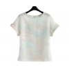 TE8332MLGN Europe fashion pink tops and shorts suit