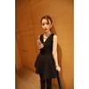 TE6538XYYC Star style slim v-neck sleeveless dress