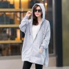 TE7670XHHB Casual skull print sleeve pocket fleece coat