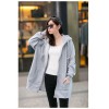 TE7670XHHB Casual skull print sleeve pocket fleece coat