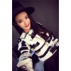 TE7985MMFS Autumn abstract print long sleeve tops