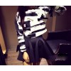 TE7985MMFS Autumn abstract print long sleeve tops