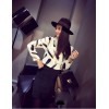 TE7985MMFS Autumn abstract print long sleeve tops