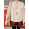 TE6518XYYC Korean style stereoscopic flower batwing sleeve tops