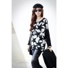 TE59108BLJL Casual five-pointed stars print long sleeve T-shirt