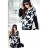 TE59108BLJL Casual five-pointed stars print long sleeve T-shirt