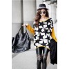 TE59109BLJL Casual five-pointed stars print long sleeve T-shirt