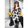 TE59109BLJL Casual five-pointed stars print long sleeve T-shirt